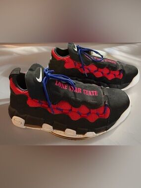 Nike Air More Money Lone Star State Texas Men's Size 11.5 Black Red BV2521-001